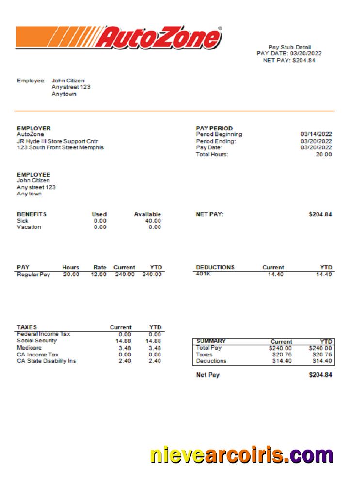 USA Auto Zone auto retailer company